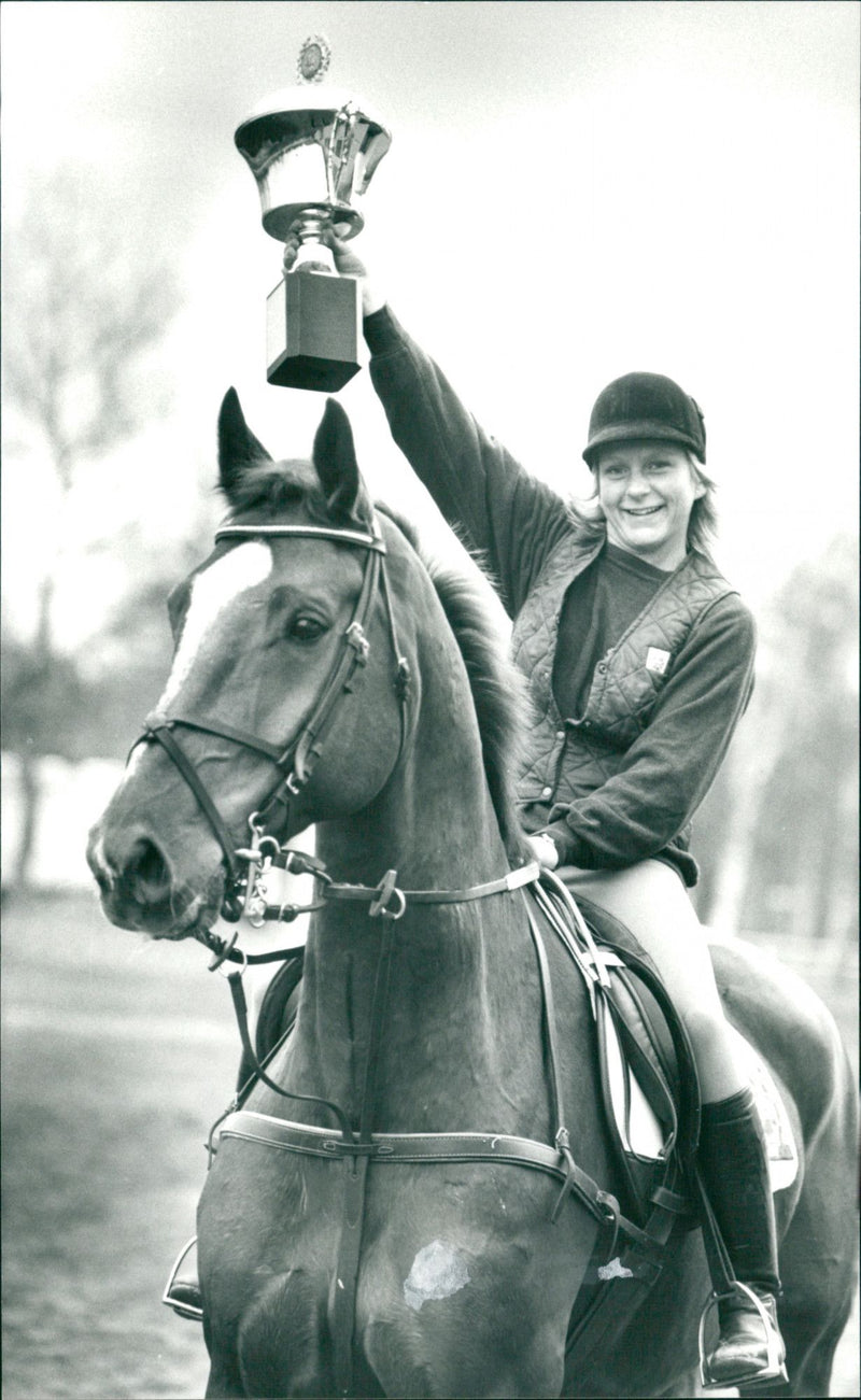 Eva Jonsson, URF - Nobler, Nordbanken trophy - Vintage Photograph