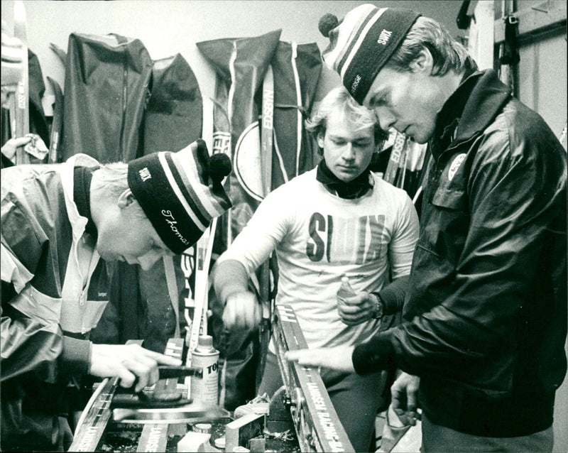 The national ski team training camp - Vintage Photograph