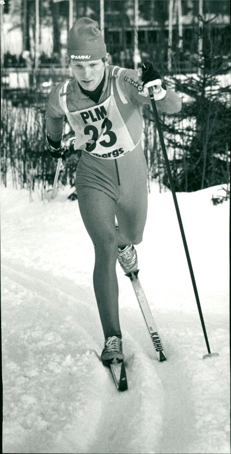 Cross-country skier Thomas Eriksson - Vintage Photograph