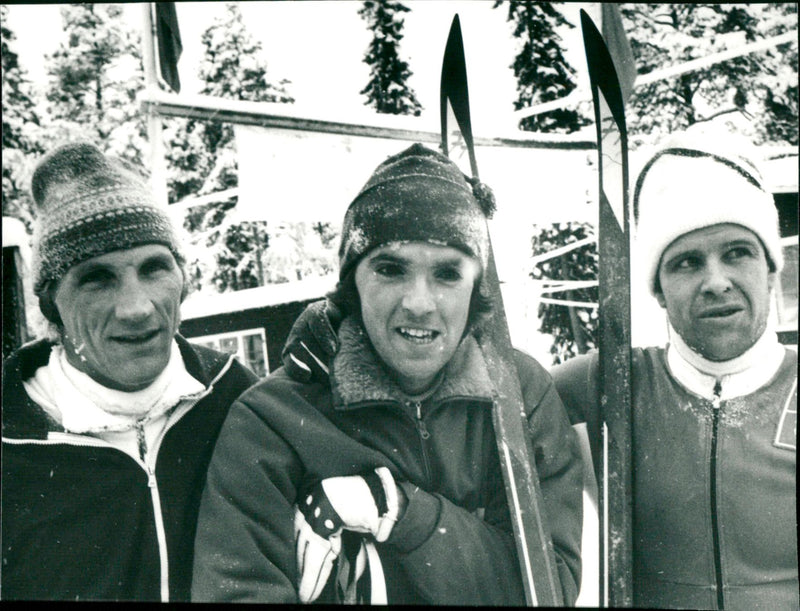 Kent Burman skis - Vintage Photograph