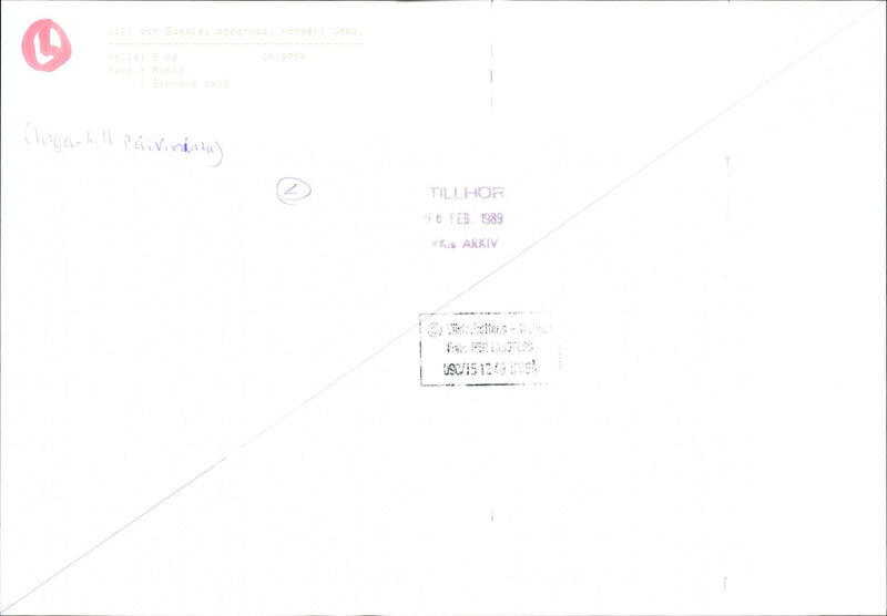 Lili Päivärinta in Lili and Susie, concert Umeå - Vintage Photograph