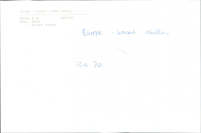 The music group Europe - Vintage Photograph