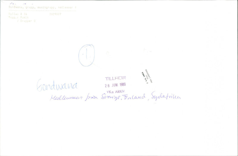 Gondwana music group - Vintage Photograph