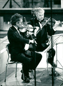 Lars Fresk and Hans-Erik Westerberg in the Fresco Quartet at the Umeå Chamber Music Festival - Vintage Photograph