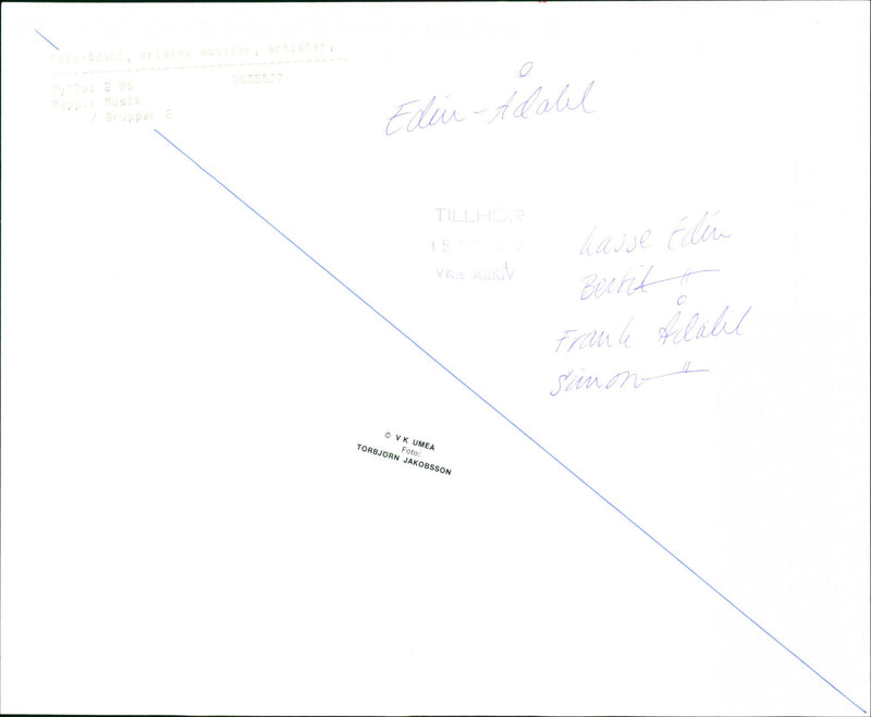 Edin-Ådahl, Christian musician - Vintage Photograph