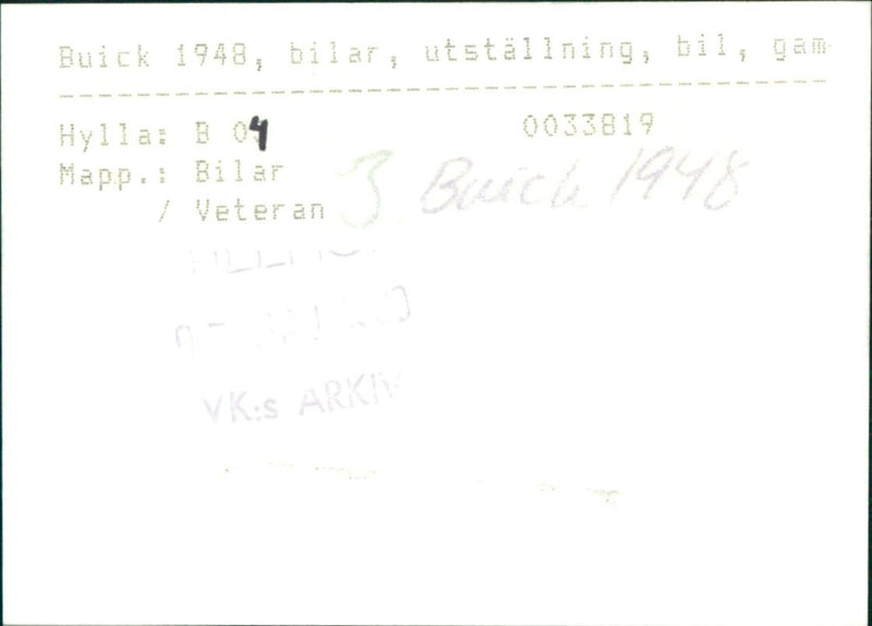 Buick 1948 - Vintage Photograph