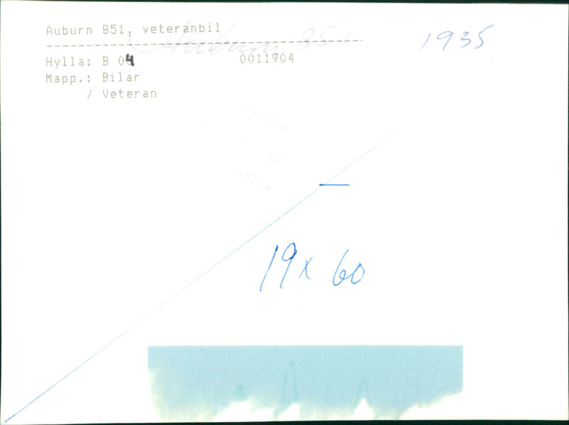 Auburn 851 - 1935, vintage car - Vintage Photograph