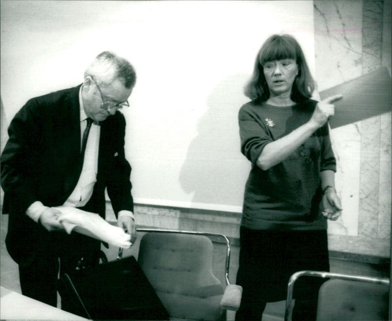 Kjell-Olof Feldt & Birgitta von Otter - Vintage Photograph