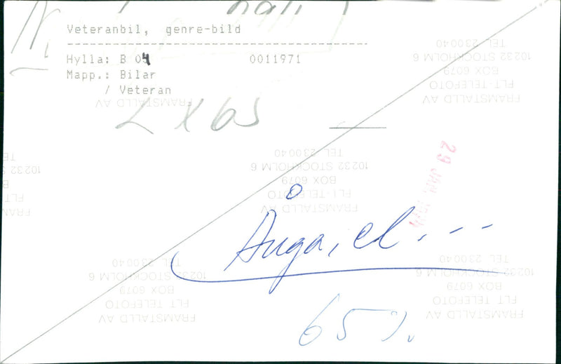 Veteran electric car - Vintage Photograph