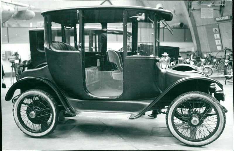 Veteran electric car - Vintage Photograph