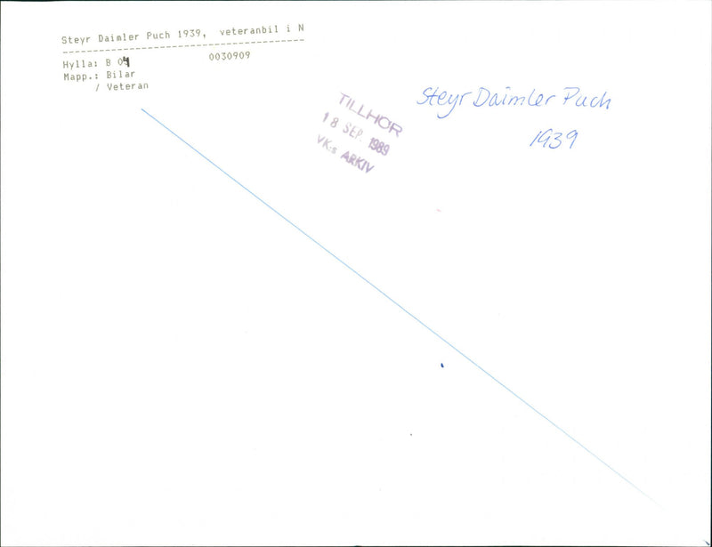 Steyr Daimler Puch -39 - Vintage Photograph