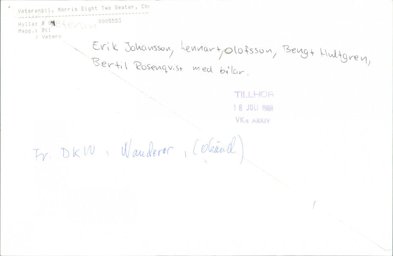 Veteranbilar och ägare - Vintage Photograph