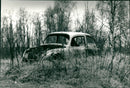 Scrap car - Vintage Photograph