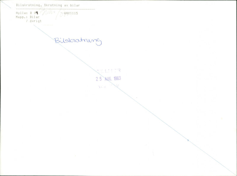 Car scrapping - Vintage Photograph