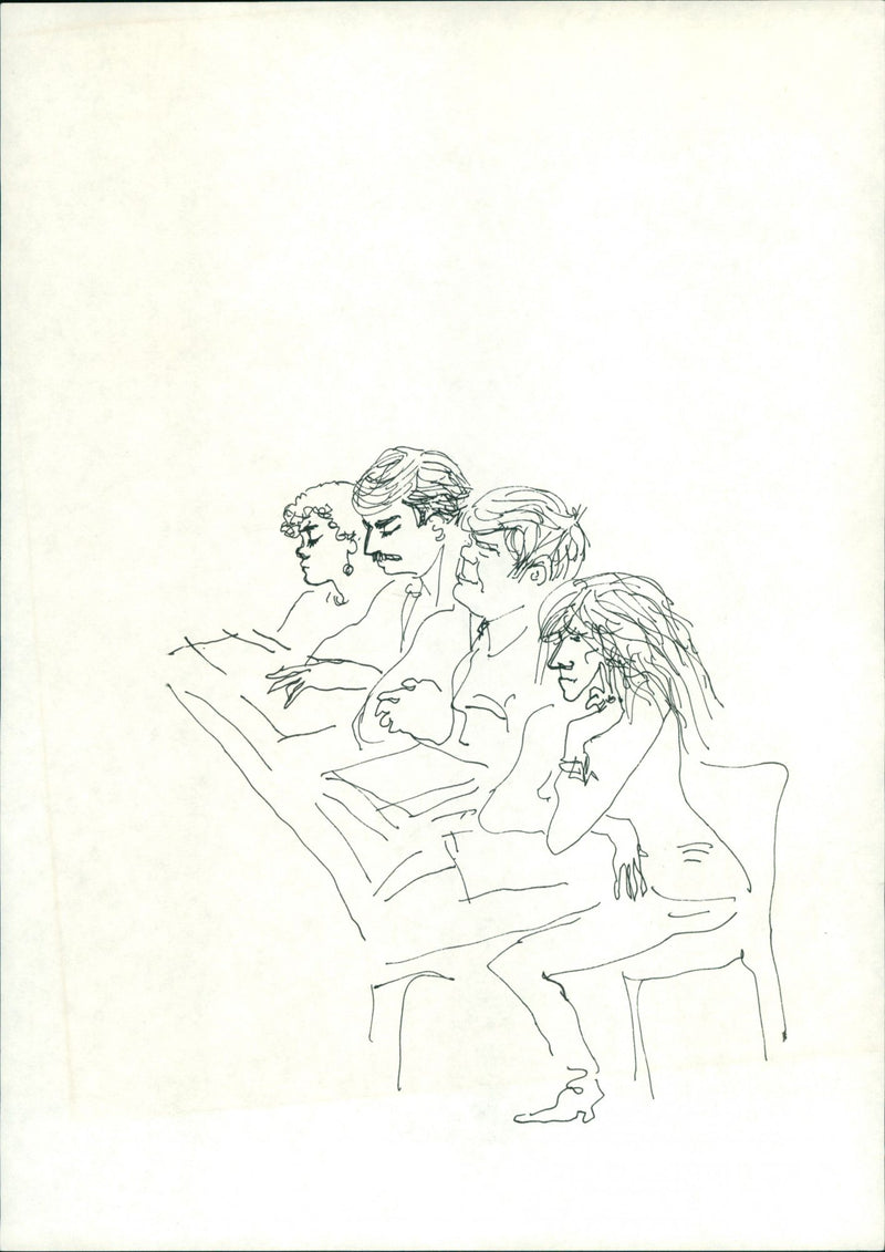 1989 TRIPLE MARITA AND MRS ARCHIVE JUHA MURDER WHEEL HIT ANSELE FOLDER STEERING - Vintage Photograph