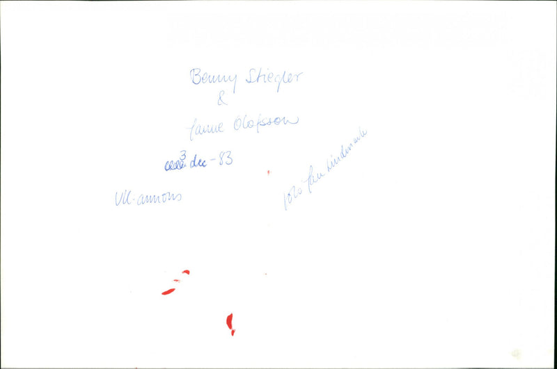 TAU AND FANUE BENNY WIND OLOFSSON LOLO STIEGLER ILE DEE - Vintage Photograph