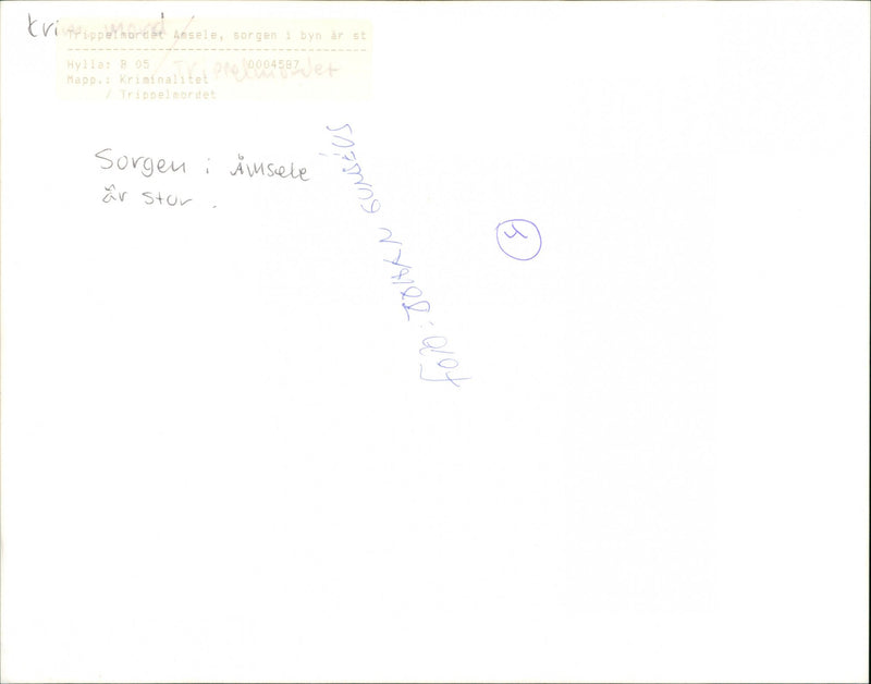 TRIPLE TABLE GRIEF JET GUMSEUS MURDER INALITY PBY TOLO JOHAN PRO AMSELE - Vintage Photograph