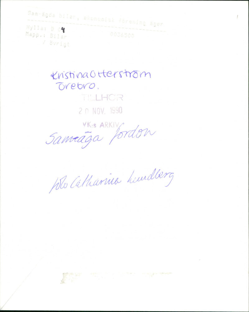 Kristina Otterström - Vintage Photograph