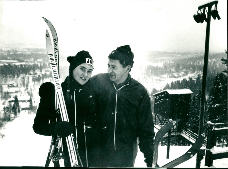 Ann-Kristin och Rune Ångström - Vintage Photograph