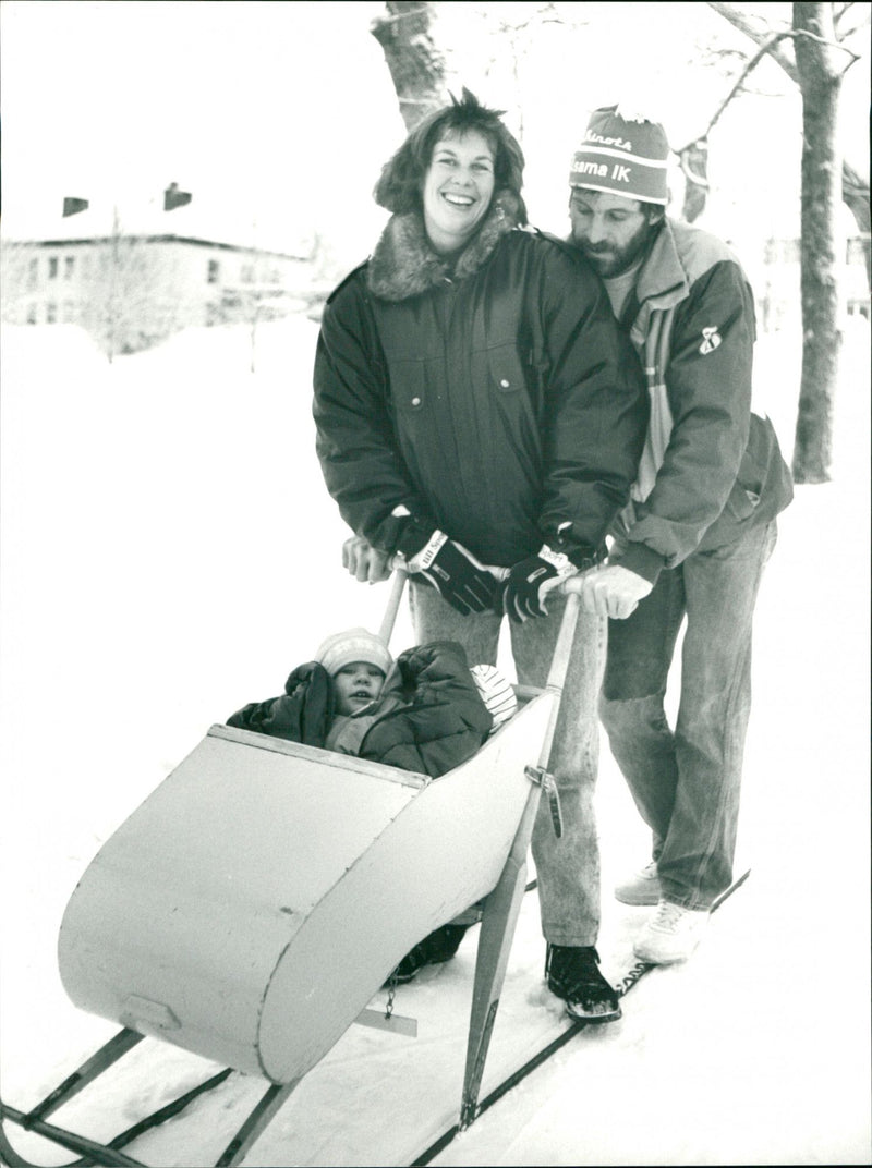 Thomas Wassberg och Uli - Vintage Photograph