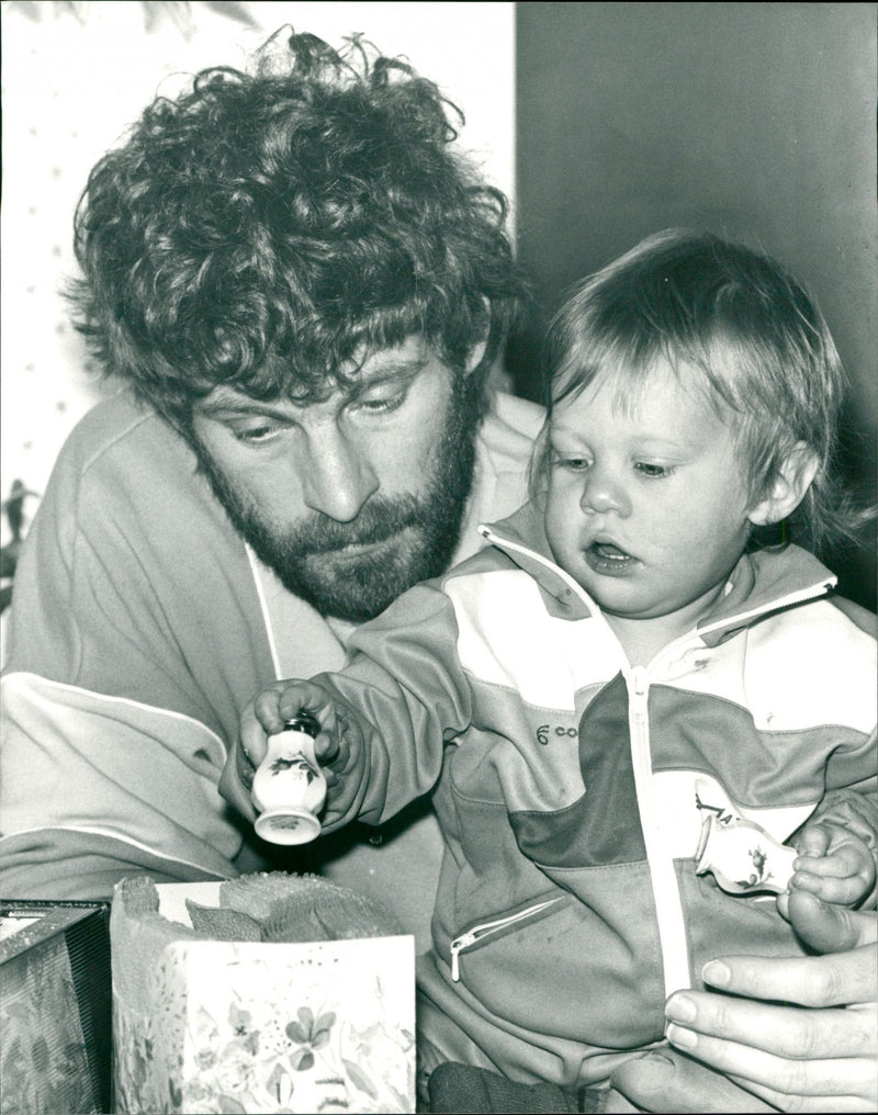 Thomas Wassberg och sonen Björn - Vintage Photograph