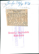 From the Stockholm Police's suré in the Concert Hall. Here The Bobbies in the chicken farm with Kalle Duck - Vintage Photograph