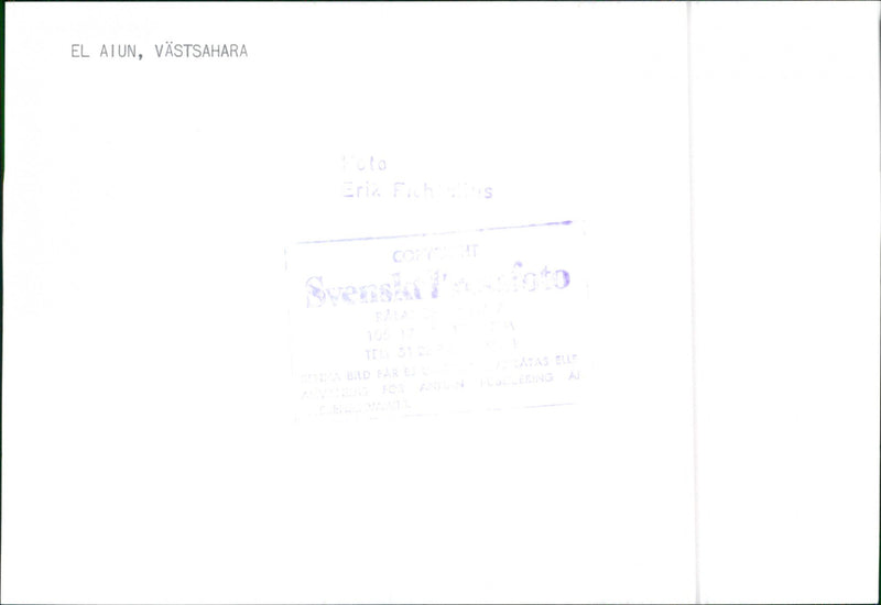 En vy från Västsaharas huvudstad al-Ayun - Vintage Photograph