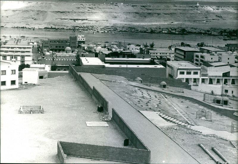 En vy från Västsaharas huvudstad al-Ayun - Vintage Photograph