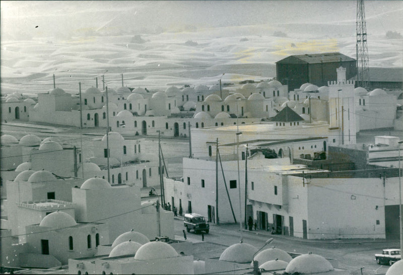 En vy från Västsaharas huvudstad al-Ayun - Vintage Photograph