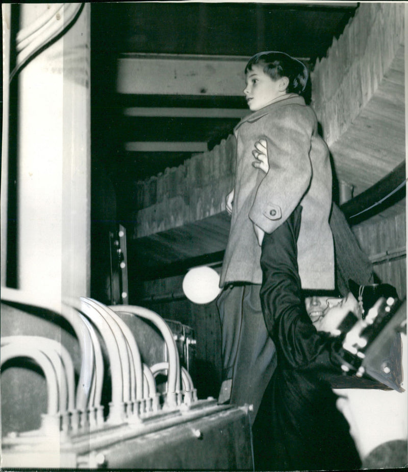 Crown Prince Carl Gustaf at the inauguration of Näveredes and Stugun's power plant - Vintage Photograph