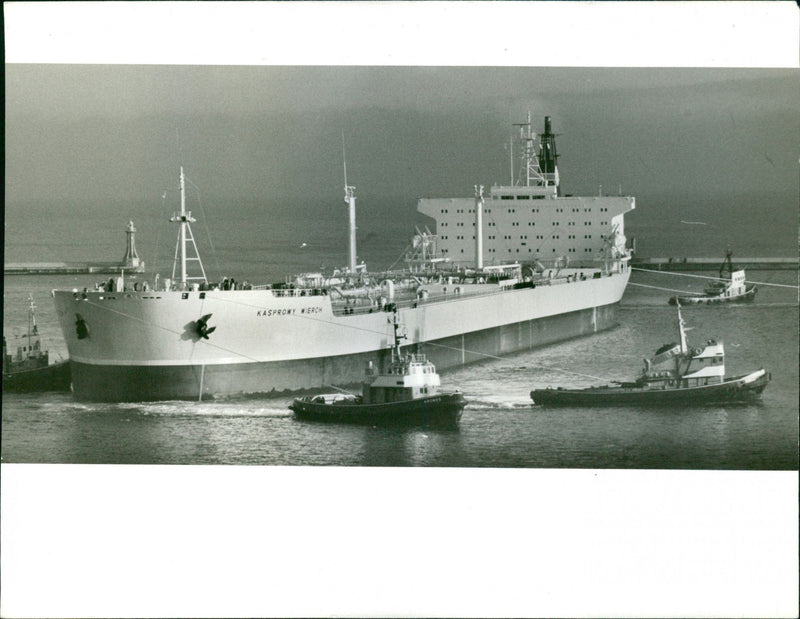 Den största polska tankarfartyget m / s Kasprowy Wierch - Vintage Photograph