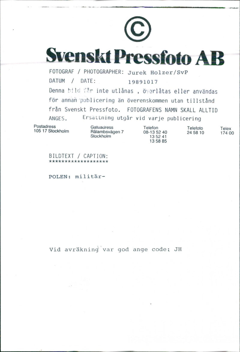 Polsk militär radar upp sig - Vintage Photograph