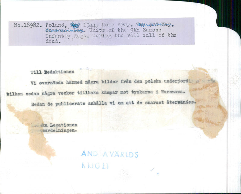 The Polish underground army fighting against the Germans in Warsaw - Vintage Photograph