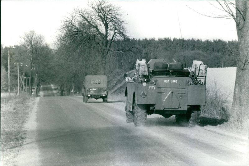 The military act of the Warsaw Pact. Soviet troop unit in Poland - Vintage Photograph