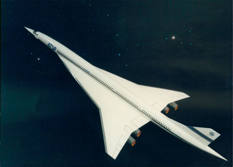 Supersonic aircraft from Aerospatiale - Vintage Photograph