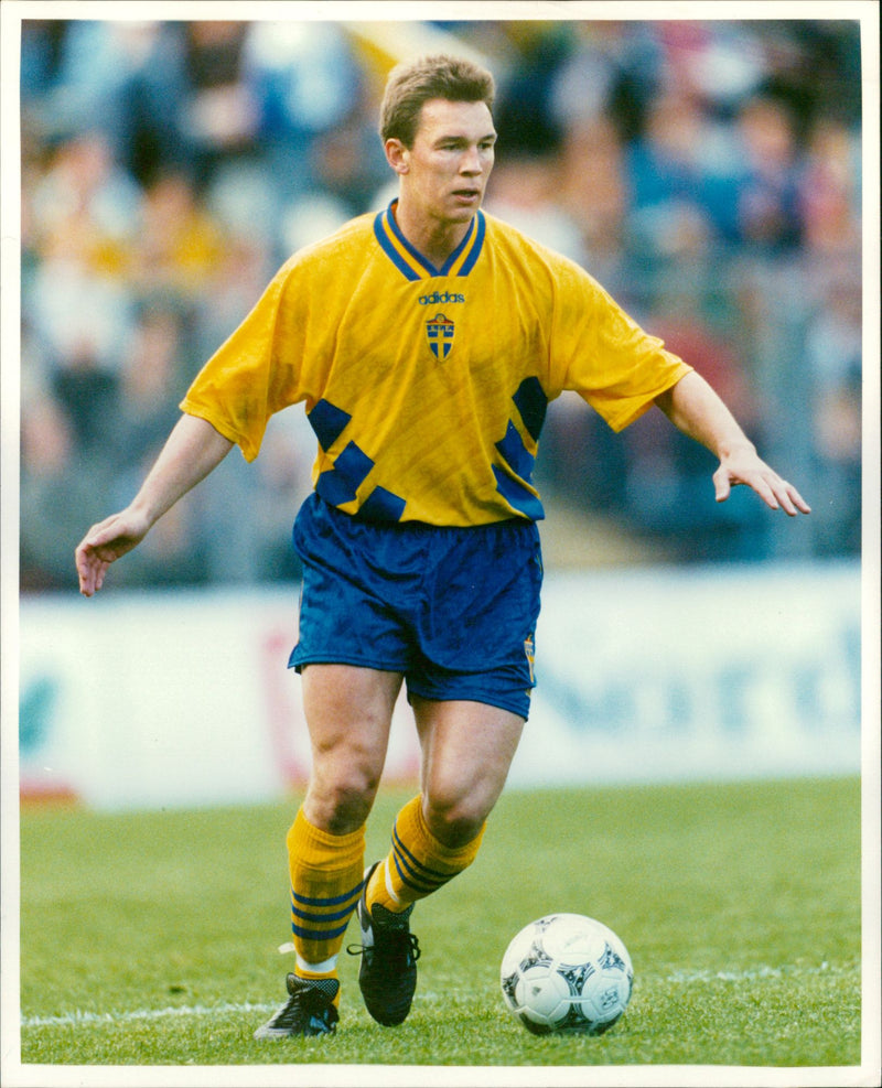 Football: Patrik Andersson, Sweden - Vintage Photograph