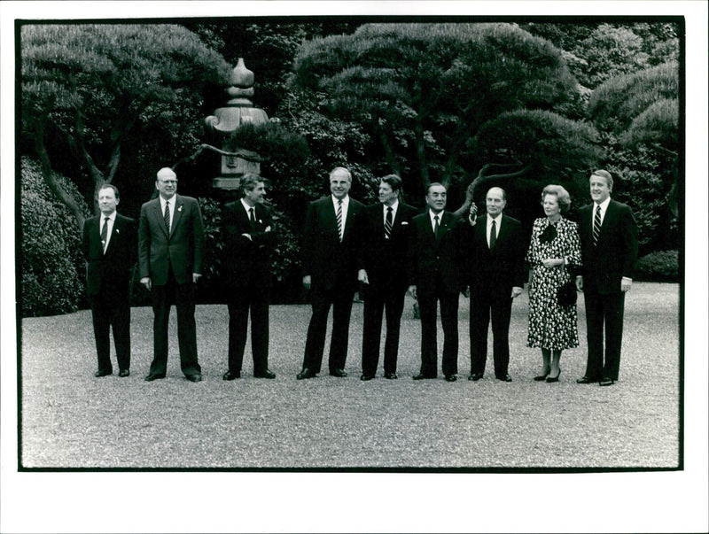 G7 toppmötet i Tokyo 1986 - Vintage Photograph