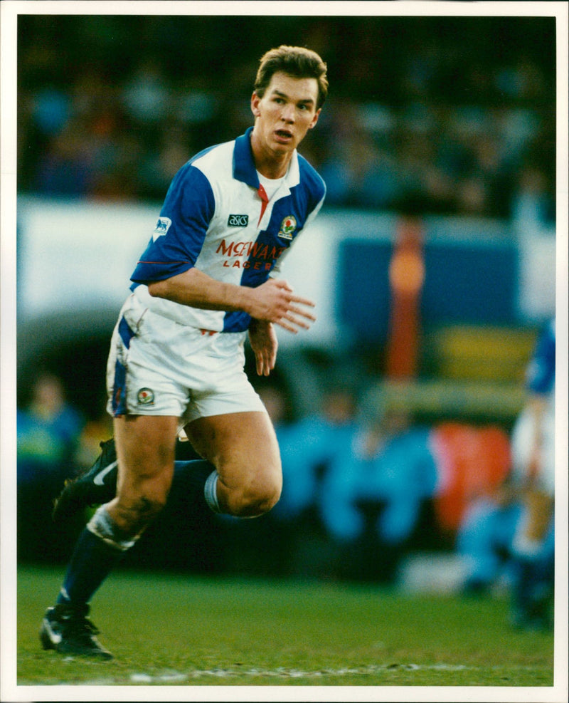 Patrik Andersson, Blackburn Rovers FC - Vintage Photograph