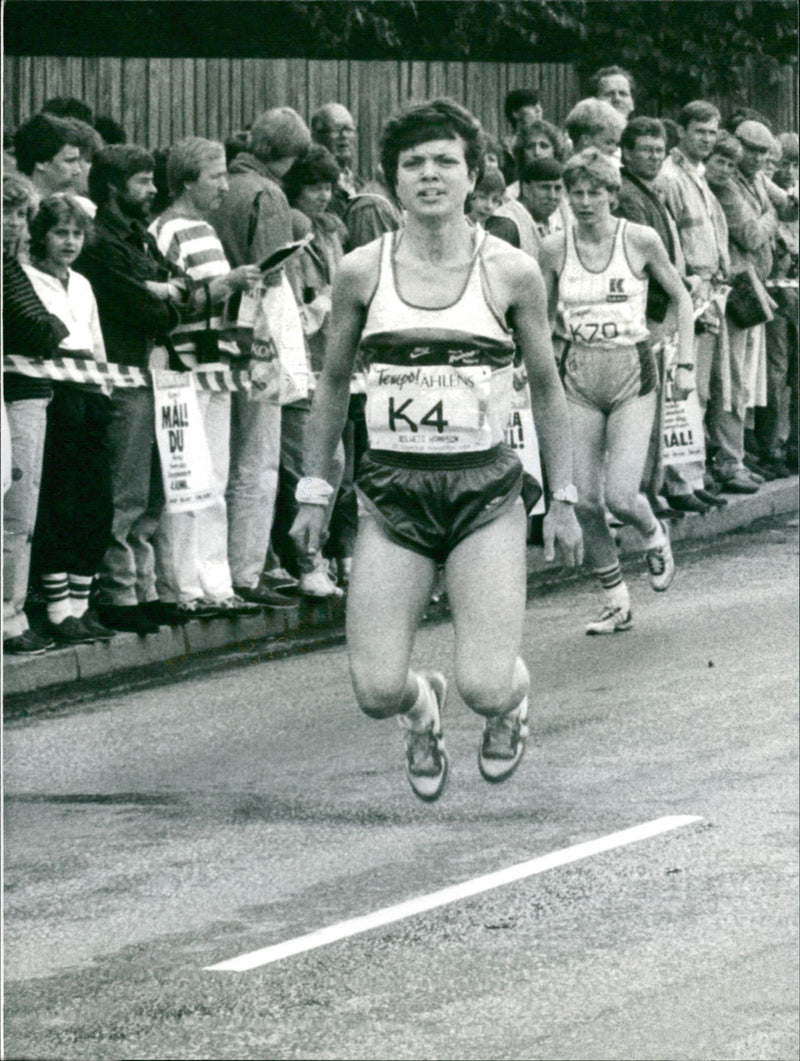 Stockholm Marathon 1984. Solveig Harrysson - Vintage Photograph