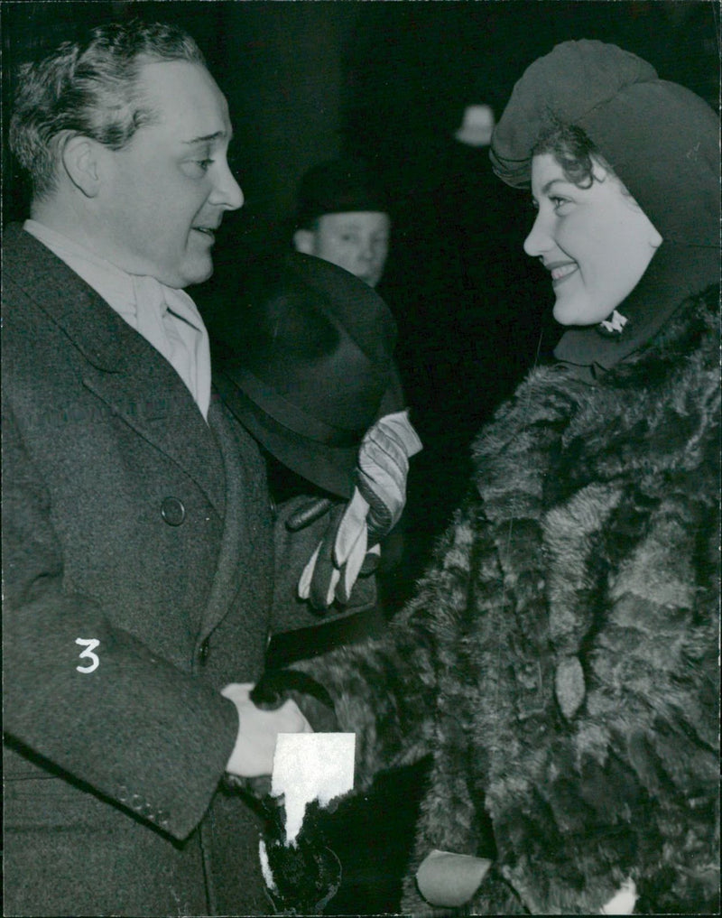 Max Hansen och Barbro Kollberg - Vintage Photograph