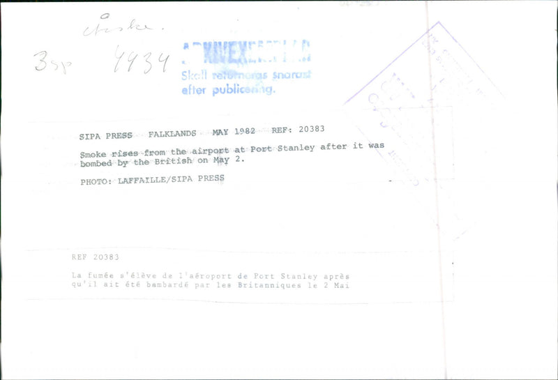 K.R.I.S Falklandskriget - Vintage Photograph