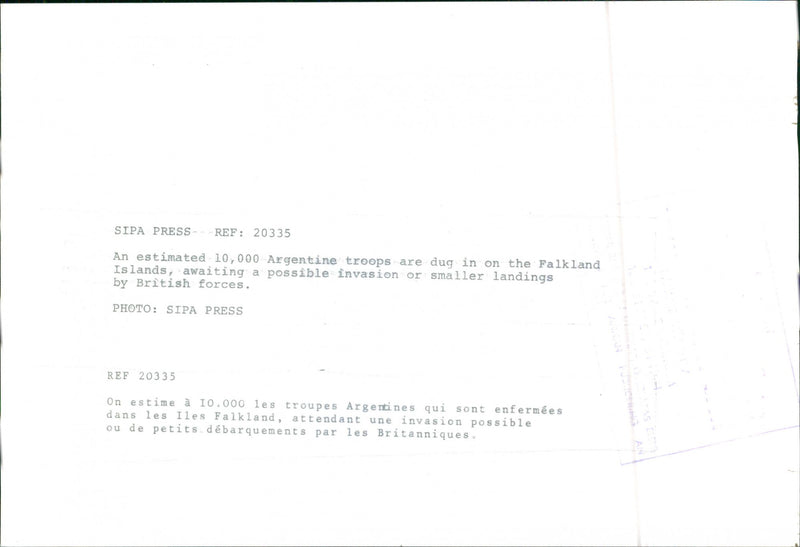 K.R.I.S Falklandskriget - Vintage Photograph