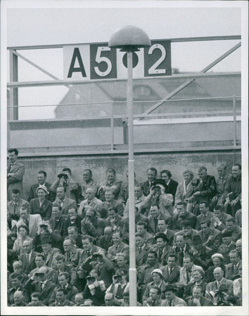 Soccer World Cup 1958. Audience - Vintage Photograph