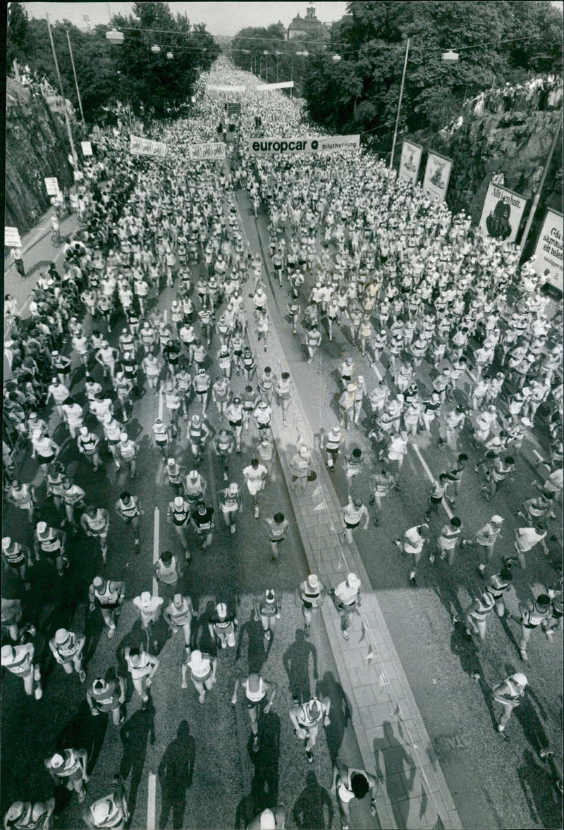 Stockholm Marathon 1982 - Vintage Photograph