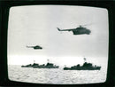 Armada from the Warsaw Pact filmed by a Danish inspection ship - Vintage Photograph