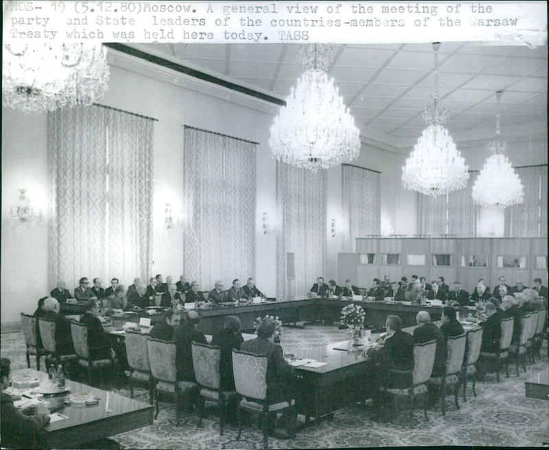 Overview of the Warsaw Pact Summit in Moscow - Vintage Photograph