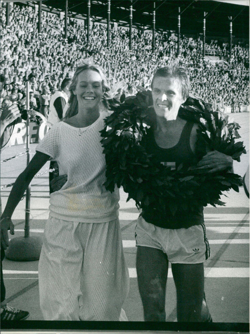 Jukka Toivola, vinnar Stockholm Marathon 1979 - Vintage Photograph