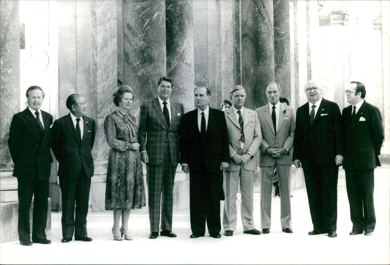 G7 toppmötet i Paris 1982 - Vintage Photograph