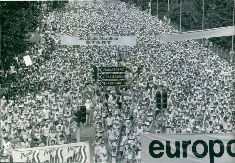 Stockholm Marathon 1982 - Vintage Photograph