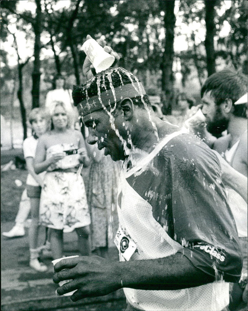 Stockholm Marathon 1982. Floyd Paterson - Vintage Photograph